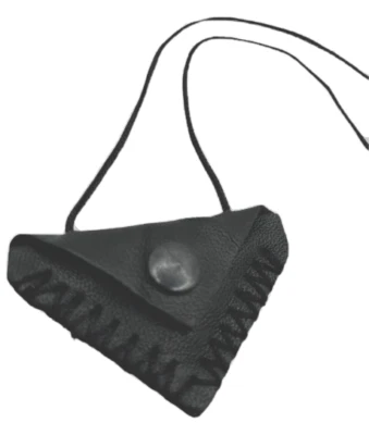 Cevsen Halskette Muska Kette Kalbs Leder Dreieck Halsband Kuran Dua Allah Islam - Bild 1 von 4