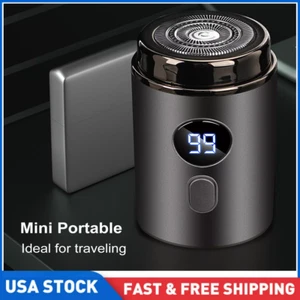 Electric Shaver Beard Shaving Men Wet/Dry Trimmer Rotary Razor USB Rechargeable - Picture 1 of 7