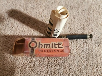 Resistencia Omite vintage (alrededor de la década de 1930) Foto 1 de 4