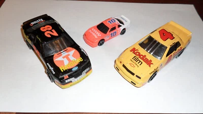 Lot of 3 NASCAR Diecast Race Cars Davey Allison Thunderbird Ernie Irvan Lumina - Image 1 of 4