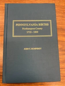 Pennsylvania Births Northampton County 1733-1800 - Picture 1 of 2