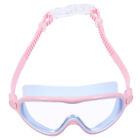 Różowe okulary pływackie z dużą ramką dziewczęce regulowane