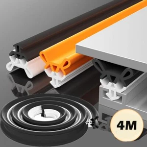 4M Flexible Weather Stripping Soundproof Door Draft Stopper Weatherstrip - Picture 1 of 13
