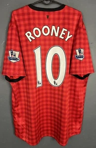 MEN MANCHESTER UNITED 2012/2013 ROONEY SOCCER FOOTBALL JERSEY SHIRT SIZE 2XL XXL - Picture 1 of 23