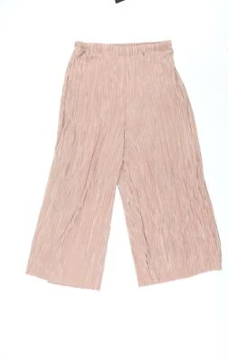 Boo Womens Beige Polyester Blend Capri Trousers Size 14 L22 in - Image 1 of 4