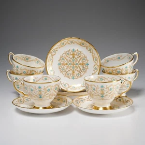 Tuscan England Princess Louise Floral Bone China Teacup Saucer Set Iris Apfel - Picture 1 of 6