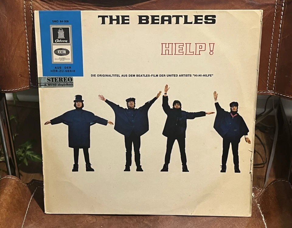 THE BEATLES Help! First Pressing STEREO LP Original Inner German Import VG/VG+ Foto 1 de 4