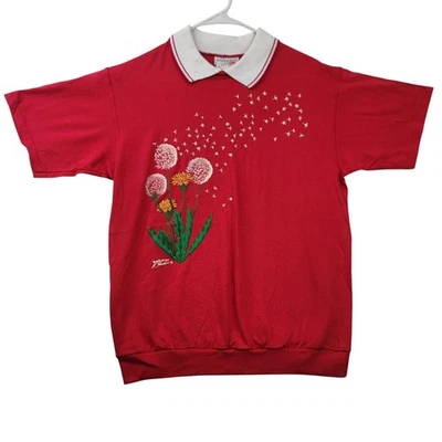 Top Gráfico Ladybug De Colección Deadstock Morning Sun Cuello Manga Corta Diente de León Foto 1 de 4