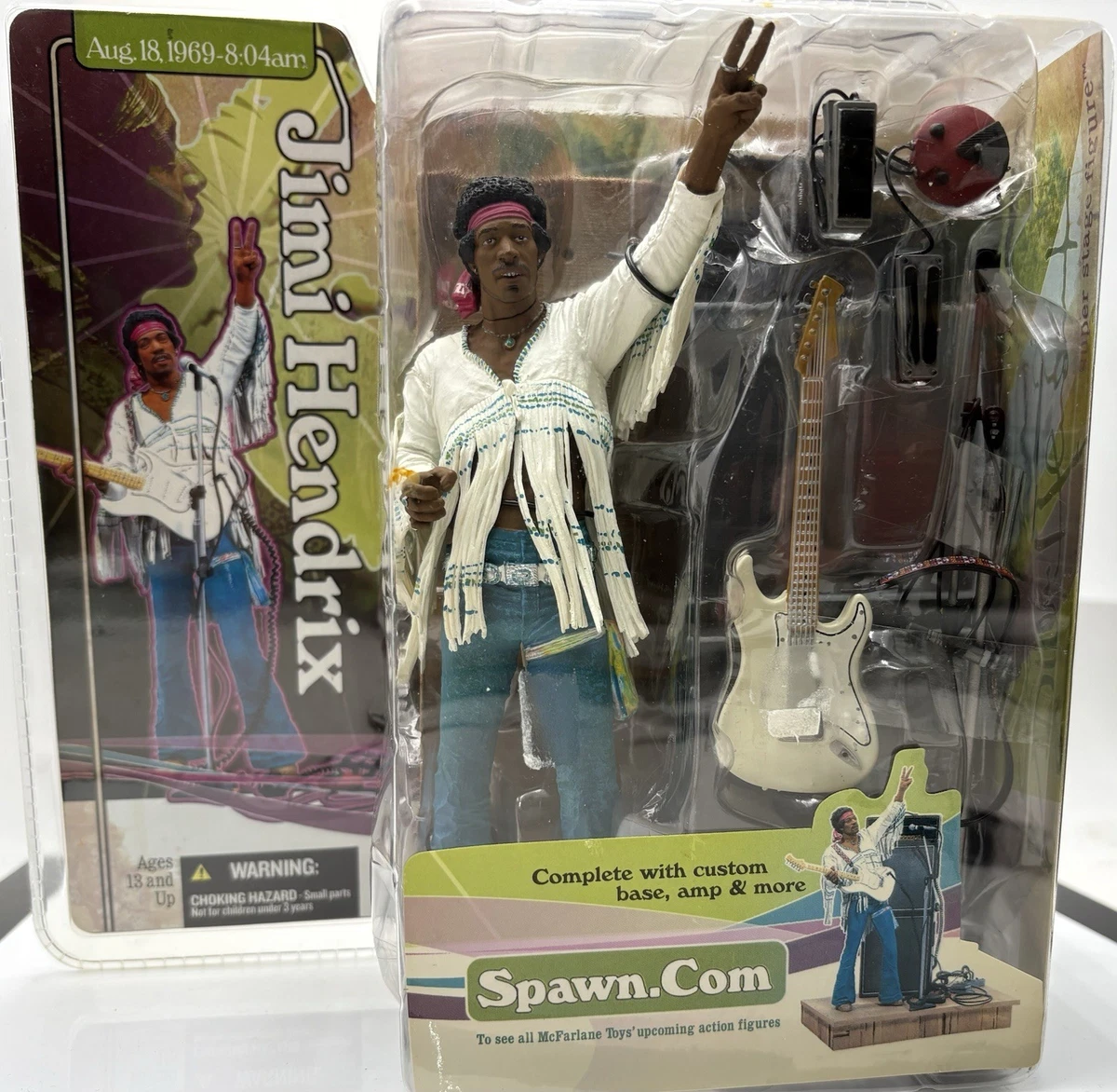 McFarlane Toys Action Figure Jimi Hendrix Music Action Figures for