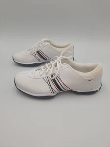 Nike Delight Womens Golf Shoes Sneakers White Soft Cleats size 8 (418355-106) - Picture 1 of 7