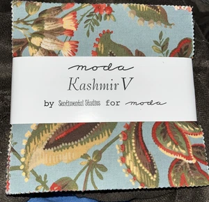 MODA "Kashmir V" Charm Pack By Sentimental Studios 42 Pc NEW - Picture 1 of 9