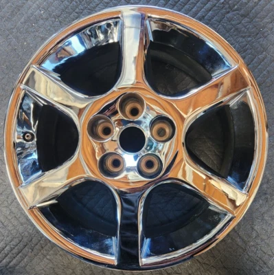 17" NISSAN ALTIMA FACTORY CHROME OEM ALLOY WHEEL 17x7 2002-2004 - Image 1 of 4