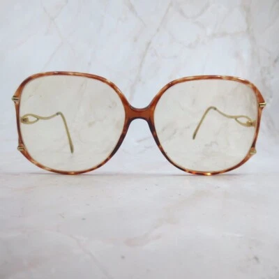 Armação de óculos feminina Alicia Marchon medalha de ouro tartaruga aro completo redondo 140 - Imagem 1 de 4