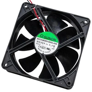 Lüfter 24V DC 3,1W 120x120x38mm 157,9m³/h 2100U/Min 157,9m³/h Sunon EEC0382B3-A9 - Bild 1 von 4