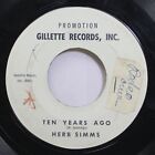 Hear Country Promo 45 Herb Simms   Ten Years Hace  Walk The Suelo On Gillette