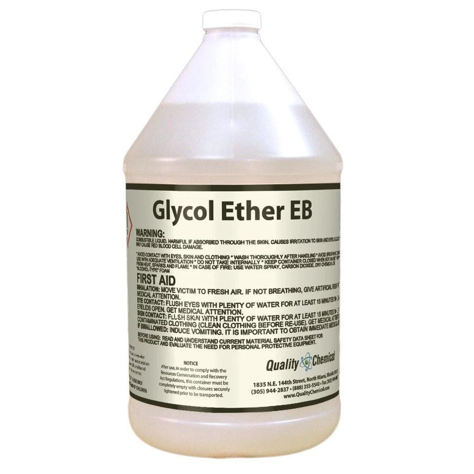 Glycol Ether EB - Butyl Cellosolve / 1 galón (128 oz.) Foto 1 de 1