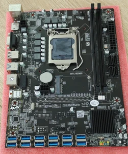 Placa madre para minería de computadora LGA 1151 B250C-BTC SATA2 USB 3.0 PS/2 DDR4 + VGA HDM - Imagen 1 de 11