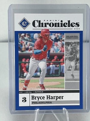 2020 Panini Chronicles Bryce Harper Blue /50 - Image 1 of 2