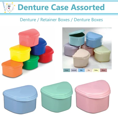 Caja de retenedor de dentadura dental portador de caja 4 W x 2 pulgadas x 3 pulgadas hasta 200 retenedores/estuche  Foto 1 de 4