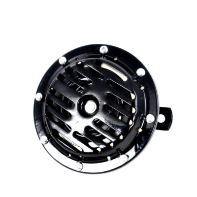 12V Nero Clacson Sirena Diametro 120mm per Motocicletta Auto Bus Van Moto - Immagine 1 di 4