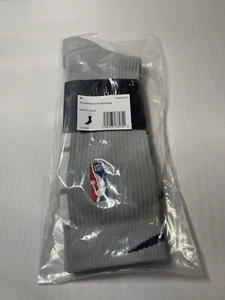 NBA Nike Authentic Grey Socks Size XL Men 12-15 Knee High PAA541-007 S82 - Picture 1 of 6