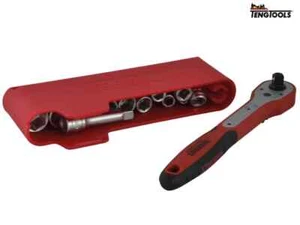 Teng Tools M31413N1 Ratchet Socket Extension Bar Set 1/4''D Compact Storage - Picture 1 of 8