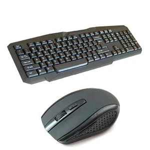 Kabelloses wasserdichtes Tastatur & Maus Set Combo für PC/Mac Laptop volle Größe UK - Bild 1 von 4