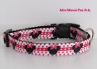 Minnie Mouse Pink Dots Dog Collar XS or Small Disney 