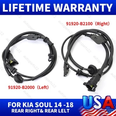 Cableado sensor de velocidad de rueda ABS trasero derecho + izquierdo para Kia Soul 14-19 Kia Soul 15-19 Foto 1 de 4