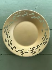 ¡NUEVO!~Vela Yankee~Bandeja de vidrio para velas de peces parpadeante bronceado~Lg/Med/Placa/Base/Soporte - Imagen 1 de 2