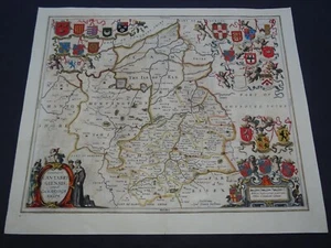 Antique Map of Cambridgeshire by Johannes Jansson 1646 - Picture 1 of 8