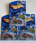 Lot Of 3 Hot Wheels Moto Crossed 2002 First Editions #31 Of 42 5Sp Wheel