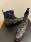 Mark Nason Rock Lives Black Leather Boots Ankle Stitch  Dragon 67487 Men's 10.5