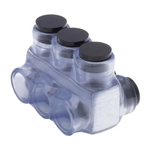 NSI IPLD1/0-3CB 3-Port Clear Multi-Tap Pre-Insulated Connector, 1/0 AWG - 14 AWG - Picture 1 of 8