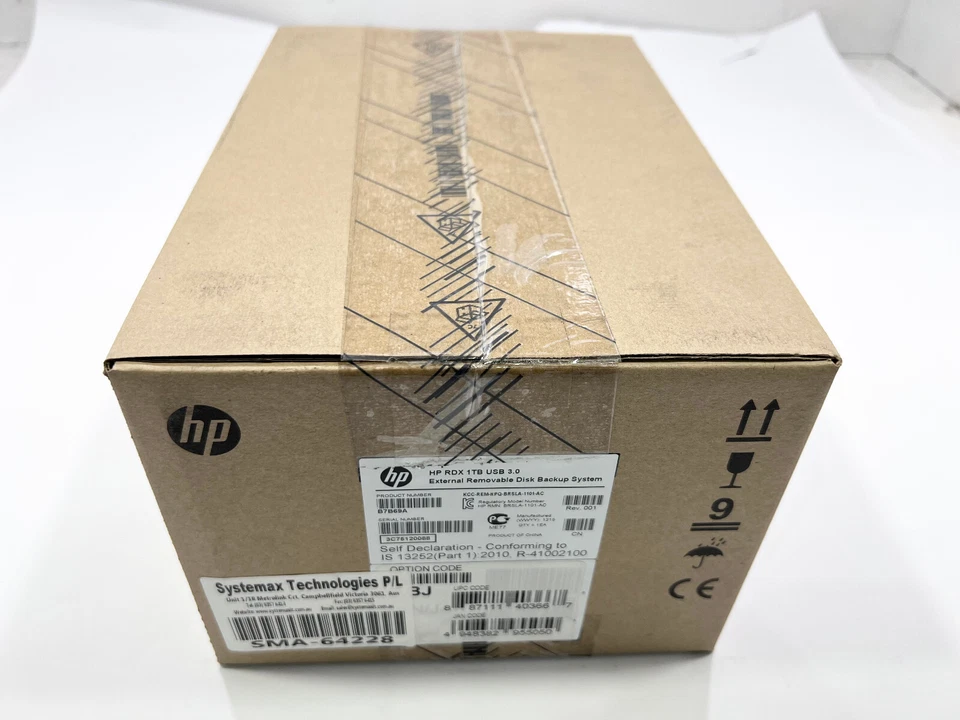 HP RDX 1TB USB 3.0 External Removable Disk Backup System B7B69A - Image 1 of 2