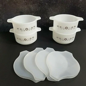 Termocrisa Dynaware Individual Crocks Dbl Handle with Lids #19 Mexico Vintage  - Picture 1 of 7