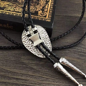 Totem Mens Bolo Tie Bridegroom Wedding Necklace Western Cowboy Necktie - Picture 1 of 6