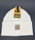 Montre classique Carhartt crème jeunesse blanche acrylique beanie chapeau enfant neuf avec étiquettes ah8905