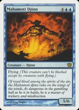1X Mahamoti Djinn Ninth Edition NM/EX MTG CARD