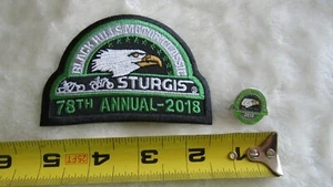 STURGIS 2018 OFFICIAL PIN PATCH SET 78th BIKE WEEK MOTORCYCLE RALLY EAGLE HEAD - Picture 1 of 7