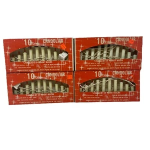 4 Vintage 10 Lite Kandelaber mit Midget Glühbirnen Lesen - Bild 1 von 2