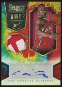 2014-15 Panini Select Rookie Patch Auto Tie Dye Prizm C.J Wilcox #14 RC RPA /25 - Picture 1 of 2