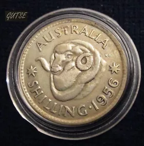 * Gutse * Australia, 1 Shilling 1956, Ariete, Argento - Foto 1 di 2