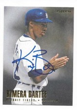 KIMERA BARTEE 1996 FLEER UPDATE AUTOGRAPHED SIGNED # U33 DETROIT TIGERS