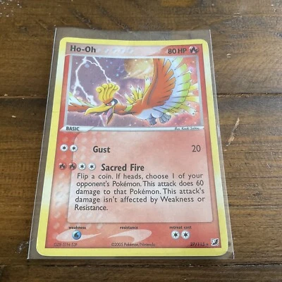 Pokémon Ho-oh Ex Unseen Forces 27/115 Theme Deck Cosmos Holo Rare MP/HP - Image 1 of 2