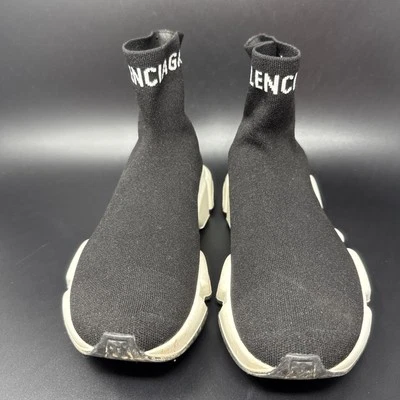 Balenciaga Shoes Sneakers Stretch Knit Sock Speed Black Stretch Pull On US 6 - Image 1 of 4