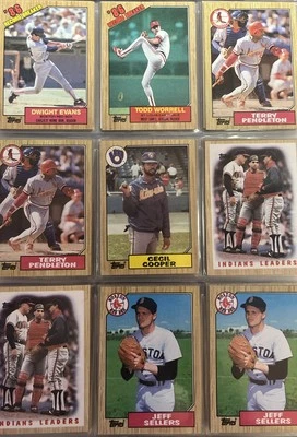 1987 Topps MLB Baseball Cards - You Pick & Complete Your Set  1-399 - Image 1 of 4