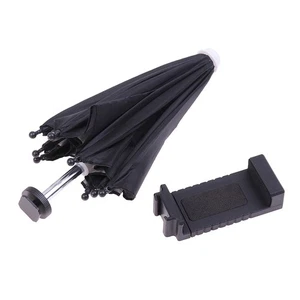 Waterproof Portable Mini Mobile Phone Holder Locomotive Umbrella Bike Umbrella - Photo 1 sur 12