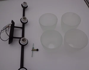 Axis 4-Light Bath Vanity Bronze Finish Frosted Glass 11314FTOI - Picture 1 of 6