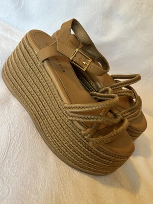 Sandalia plataforma correa trenzada marrón Brooklyn Mend talla 6,5 Kelsi Dagger para mujer” Foto 1 de 4